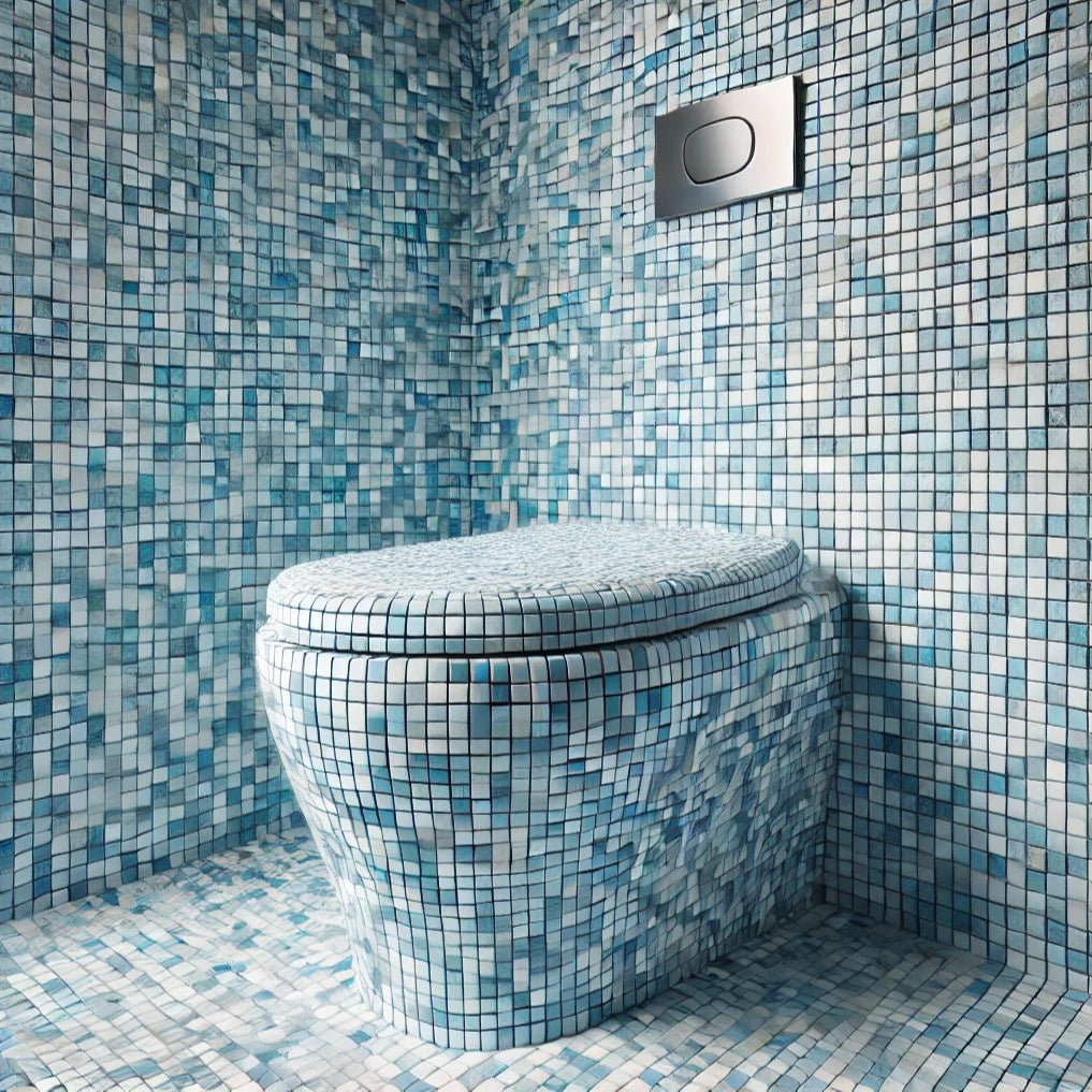 Nyze toilet mozaiq blue